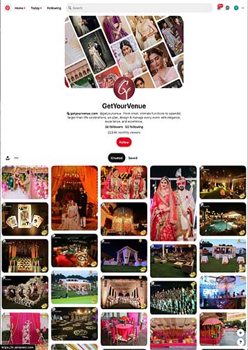 Get Your Venue Instagram Profile